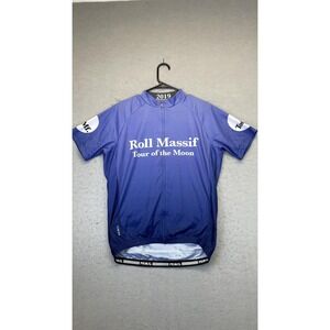 Roll Massif Tour of the Moon Jersey Mens Large Blue‎ Primal Cycling Full Zip